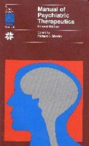 Cover of: Manual of psychiatric therapeutics