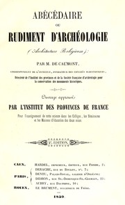 Cover of: Abécédaire, ou, Rudiment d'archéologie (architecture religieuse)