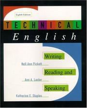 Cover of: Technical English by Nell Ann Pickett