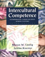 Cover of: Intercultural Competence by Myron W. Lustig, Jolene Koester