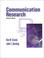 Cover of: Communication research