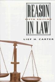 Cover of: Reason in law by Lief H. Carter