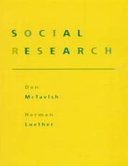 Cover of: Social Research