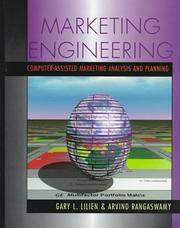 Cover of: Marketing Engineering/Tutorial Marketing Engineering by Gary L. Lilien, Arvind Rangaswamy