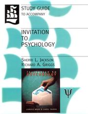 Cover of: Study Guide to Accompany Invitation to Psychology