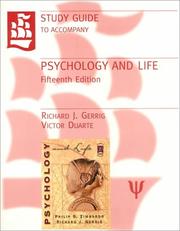 Cover of: Study Guide to Accompany Psychology and Life