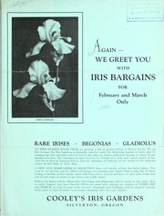 Cover of: Again we greet you with iris bargains for February and March only by Cooley's Gardens