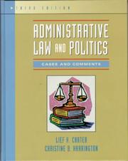Cover of: Administrative Law and Politics by Lief Carter, Christine Harrington