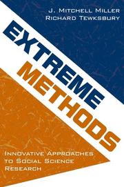Cover of: Extreme Methods by J. Mitchell Miller, Richard Tewksbury