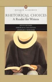 Cover of: Rhetorical choices: a reader for writers