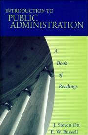Cover of: Introduction to Public Administration: A Book of Readings