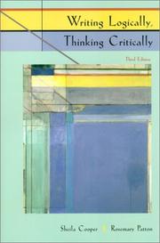 Cover of: Writing logically, thinking critically by Sheila Cooper