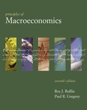 Cover of: Principles of Macroeconomics (7th Edition) by Roy J. Ruffin, Paul R. Gregory