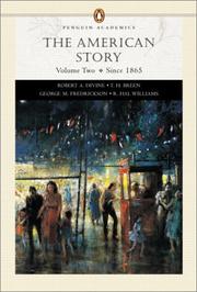 Cover of: The American Story, Vol. 2: Chapters 16-33 (Penguin Academic Series)