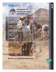 The American Recovery Reinvestment Act of 2009 by United States. Bureau of Land Management