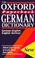 Cover of: The Oxford paperback German dictionary