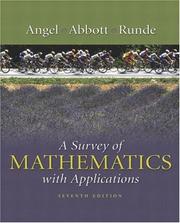 Cover of: A survey of mathematics with applications. by Allen R. Angel