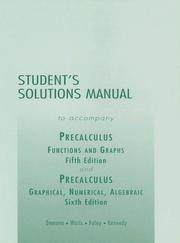 Cover of: Precalculus: Functions and Graphs/ Graphical, Numerical, Algebraic