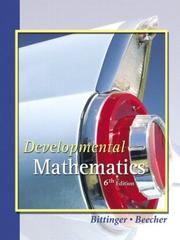 Cover of: Developmental Mathematics by Judith A. Beecher