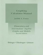Graphing calculator manual by Judith A. Penna