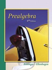 Cover of: Pre-Algebra by Judith A. Beecher, David Ellenbogen