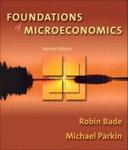 Cover of: Foundations of microeconomics by Robin Bade