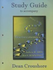 Cover of: Study Guide to accompany Macroeconomics, 5th Edition