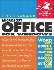 Cover of: Microsoft Office 2003 for Windows by Stephen W. Sagman