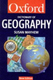 A dictionary of geography by Susan Mayhew
