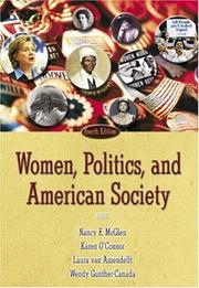 Cover of: Women, politics, and American society by Nancy E. McGlen ... [et al.].