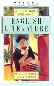 Cover of: The concise Oxford companion to English literature