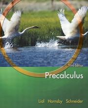Cover of: Precalculus | Margaret L. Lial