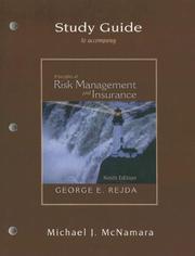 Cover of: Principles Risk Management& Insurance by George E. Rejda