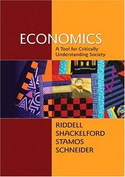 Cover of: Economics: A Tool for Critically Understanding Society (7th Edition) (Addison-Wesley Series in Economics)