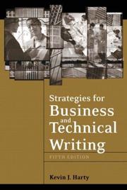 Cover of: Strategies for Business and Technical Writing (5th Edition) by Kevin J. Harty, Kevin J. Harty