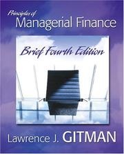 Cover of: Principles of Managerial Finance Brief (4th Edition) | Gitman, Lawrence J.