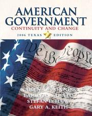 Cover of: American Government: Continuity and Change, 2006 Texas Edition (3rd Edition)