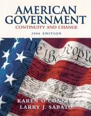 Cover of: American Government: Continuity and Change, 2006 Edition (Hardcover) (8th Edition)