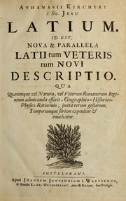 Cover of: Athanasii Kircheri e Soc. Jesu Latium by Athanasius Kircher