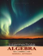 Cover of: Intermediate Algebra