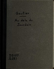 Cover of: Au dela du Jourdain: souvenirs d'une excursion faite en mars 1894