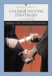 Cover of: College Success Strategies (Penguin Academics Series) (2nd Edition) (Penguin Academics) by Sherrie L. Nist, Jodi Patrick Holschuh, Sherrie L. Nist, Jodi Patrick Holschuh