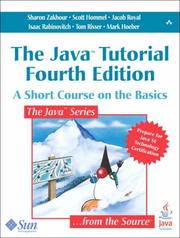 Cover of: The Java Tutorial: A Short Course on the Basics, 4th Edition (The Java Series)