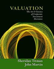 Cover of: Valuation by Sheridan Titman, John D. Martin