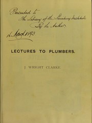 Cover of: Lectures to plumbers