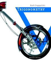 Cover of: Trigonometry (2nd Edition) (Dugopolski Series)