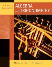 Cover of: Graphical Approach to Algebra and Trigonometry, A