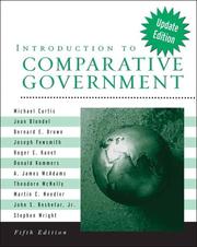 Cover of: Introduction to Comparative Government, Update Edition (5th Edition)