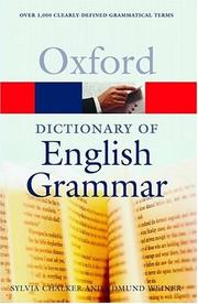 Cover of: Oxford dictionary of English grammar by Sylvia Chalker
