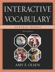 Cover of: Interactive Vocabulary (3rd Edition) by Amy E. Olsen
